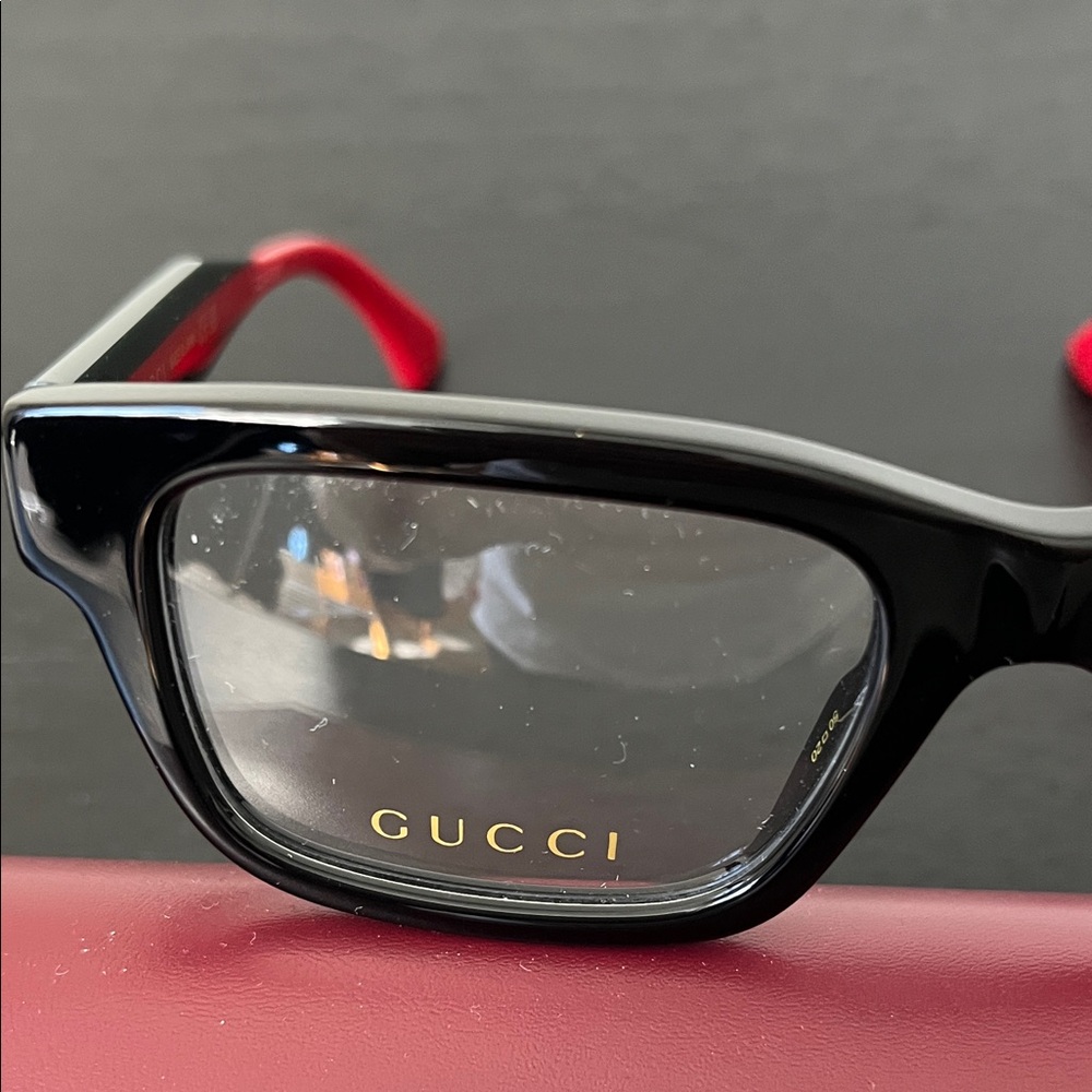 Gucci RX Black Red Green glasses Eyewear with Case NW - Picture 7 of 14